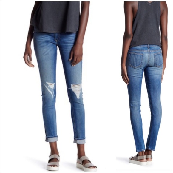 rag & bone Denim - rag & bone skinny carmine distressed jeans Sz 30